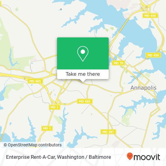 Mapa de Enterprise Rent-A-Car