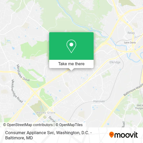 Consumer Appliance Svc map