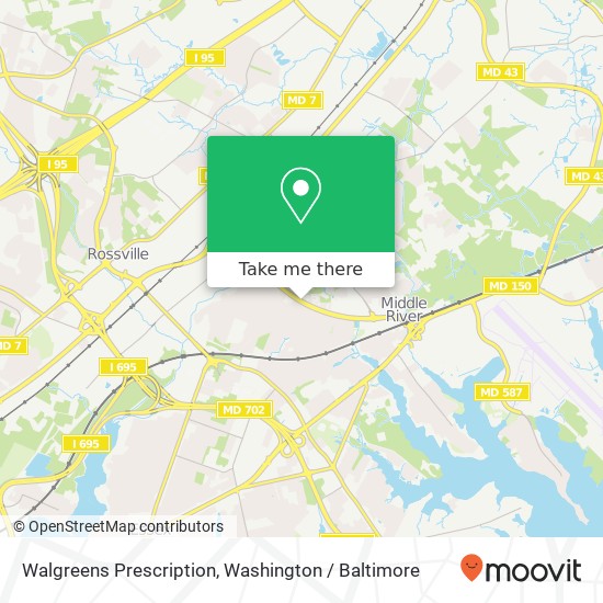 Mapa de Walgreens Prescription