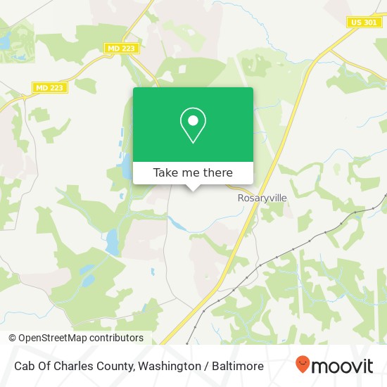 Cab Of Charles County map