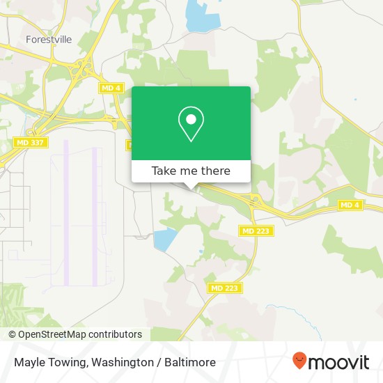 Mayle Towing map