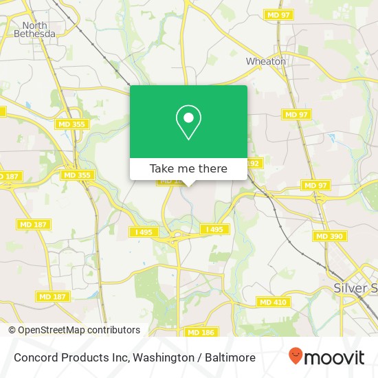 Concord Products Inc map