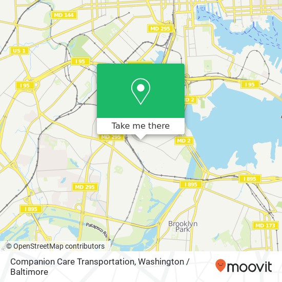 Mapa de Companion Care Transportation