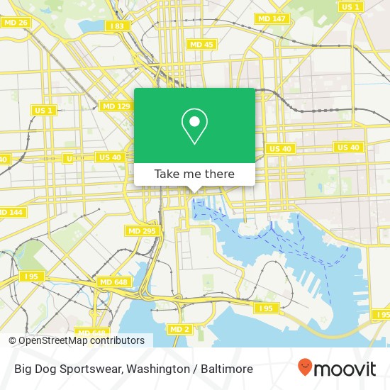 Big Dog Sportswear map