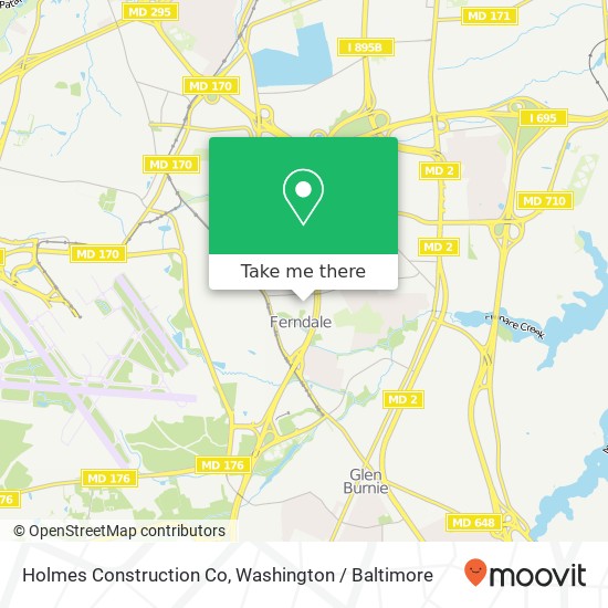 Holmes Construction Co map