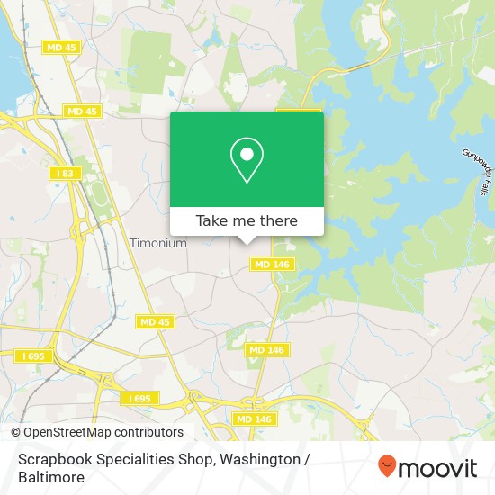 Scrapbook Specialities Shop map