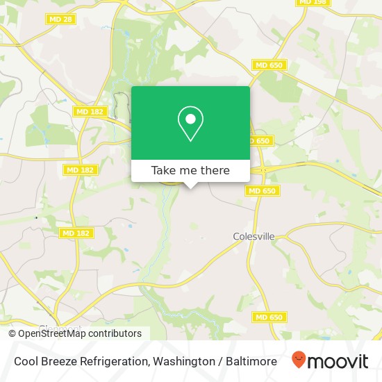 Cool Breeze Refrigeration map