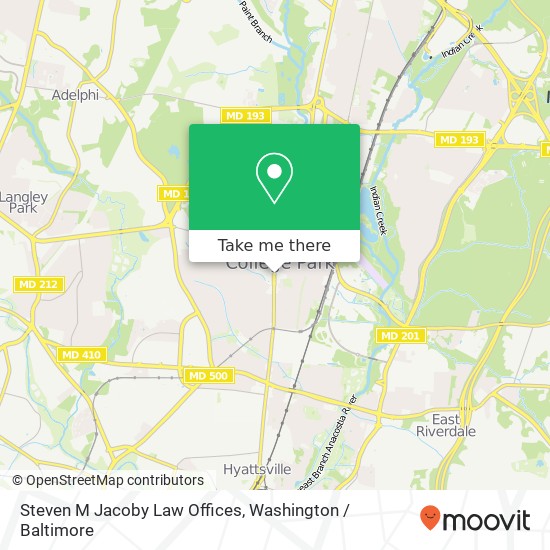 Steven M Jacoby Law Offices map