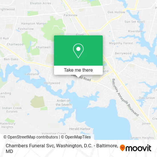 Chambers Funeral Svc map
