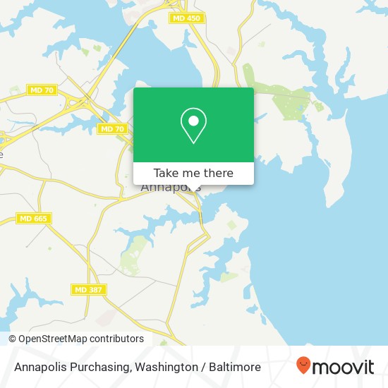 Mapa de Annapolis Purchasing