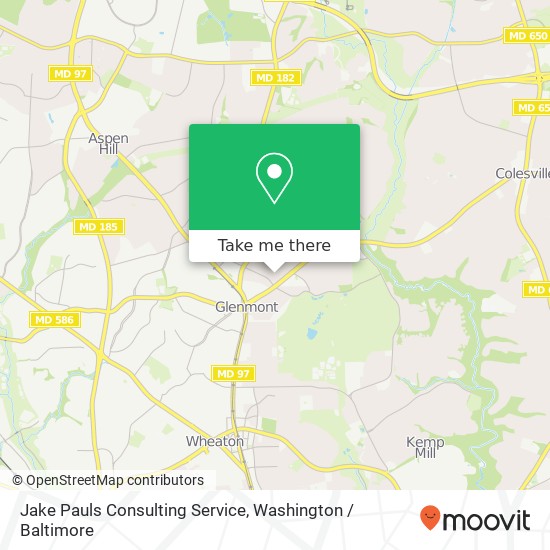 Mapa de Jake Pauls Consulting Service