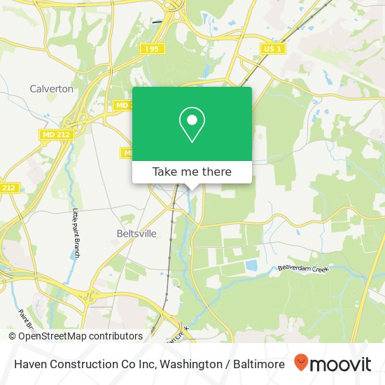 Haven Construction Co Inc map
