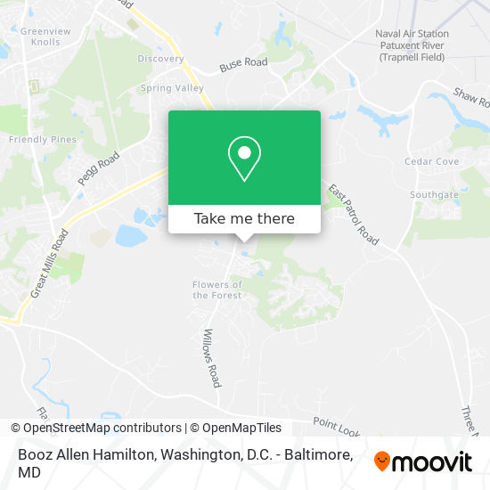 Mapa de Booz Allen Hamilton