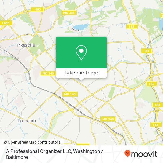 Mapa de A Professional Organizer LLC