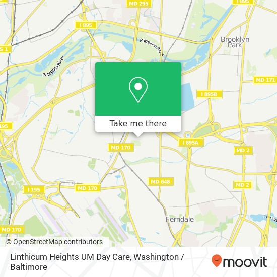 Linthicum Heights UM Day Care map