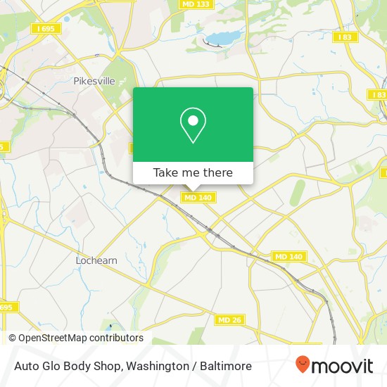 Auto Glo Body Shop map