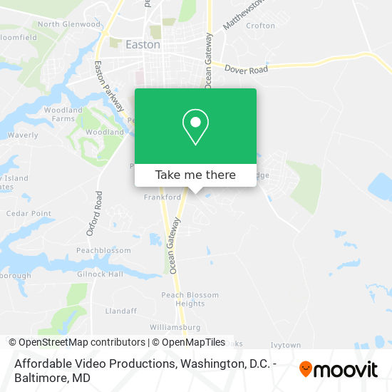 Affordable Video Productions map