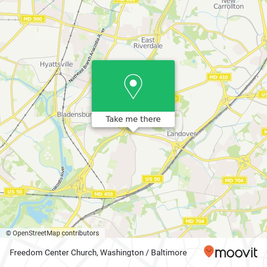 Mapa de Freedom Center Church