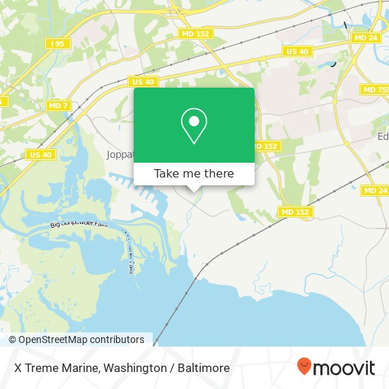 X Treme Marine map