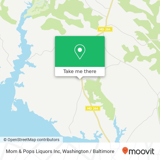 Mom & Pops Liquors Inc map