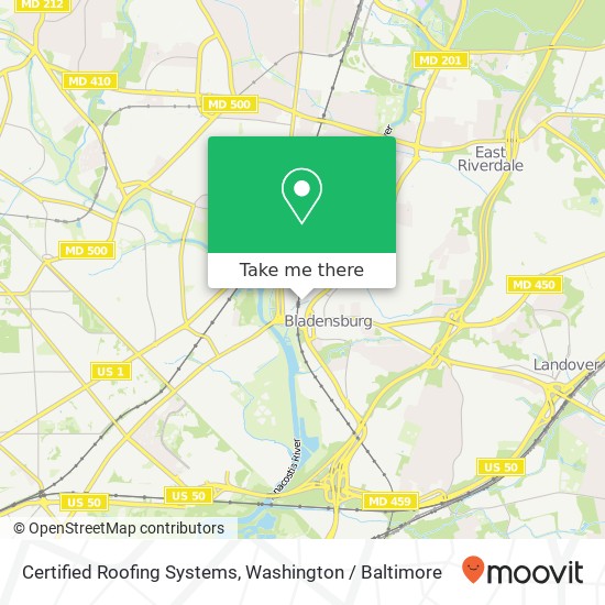 Certified Roofing Systems map