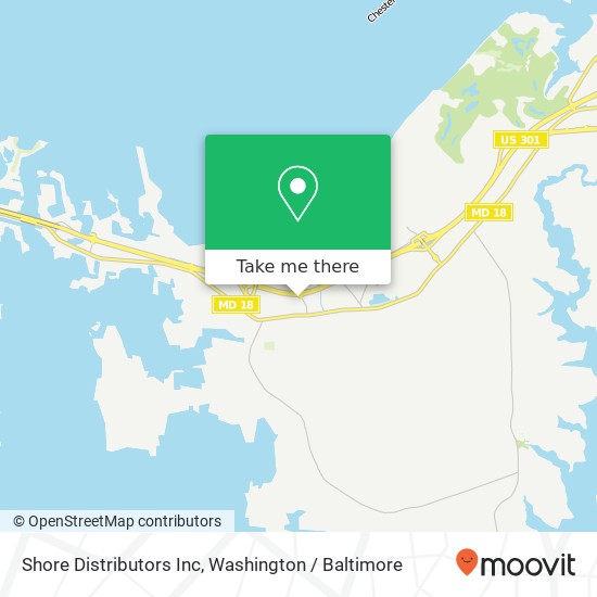 Shore Distributors Inc map