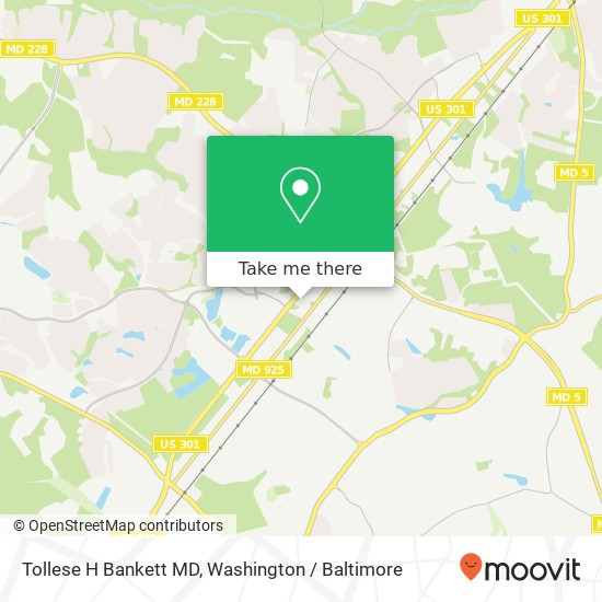 Tollese H Bankett MD map