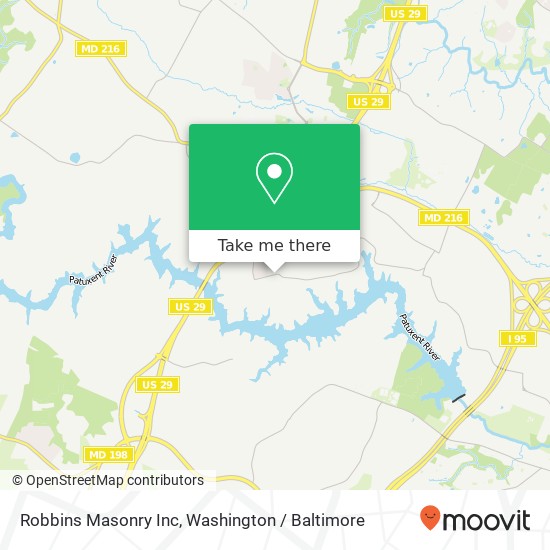 Robbins Masonry Inc map