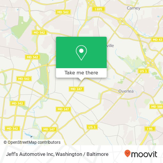 Mapa de Jeff's Automotive Inc