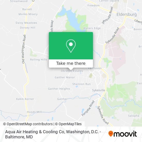 Aqua Air Heating & Cooling Co map