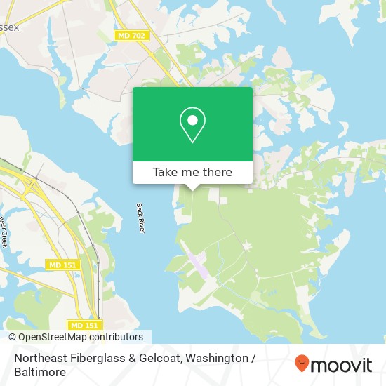 Mapa de Northeast Fiberglass & Gelcoat