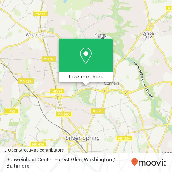 Mapa de Schweinhaut Center Forest Glen