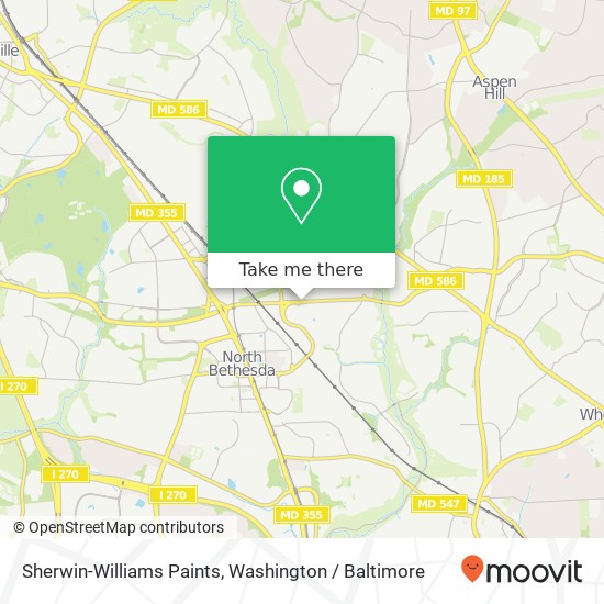 Sherwin-Williams Paints map