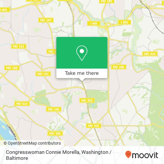 Mapa de Congresswoman Connie Morella