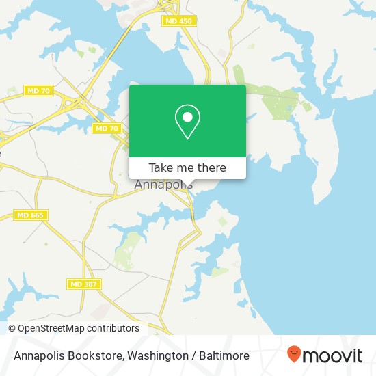 Mapa de Annapolis Bookstore