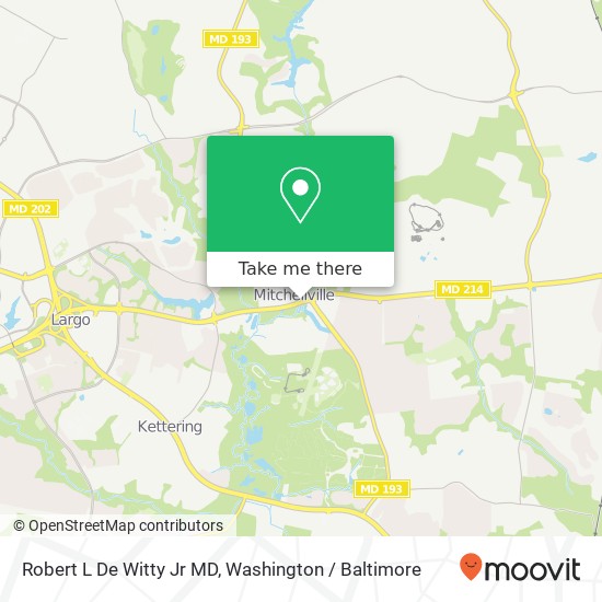 Mapa de Robert L De Witty Jr MD