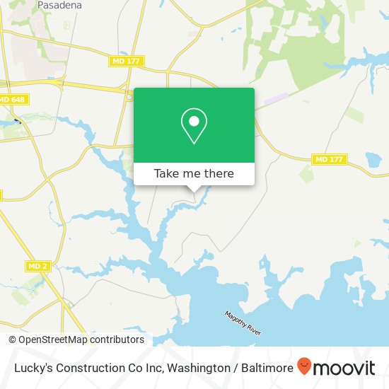 Lucky's Construction Co Inc map