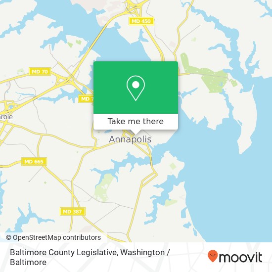 Mapa de Baltimore County Legislative