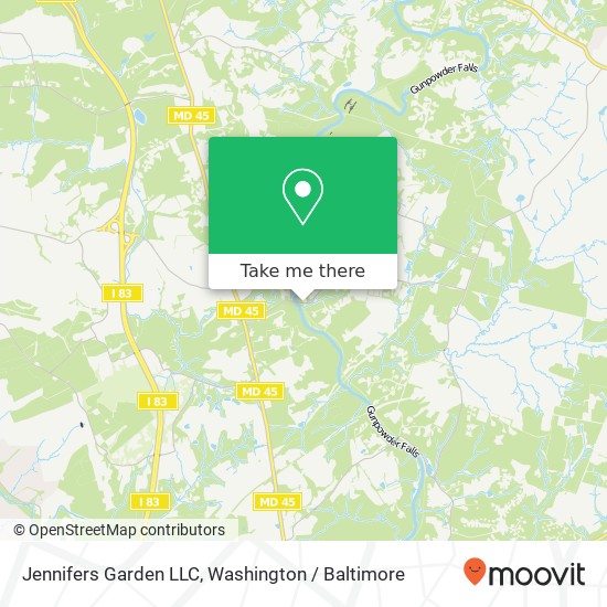 Mapa de Jennifers Garden LLC