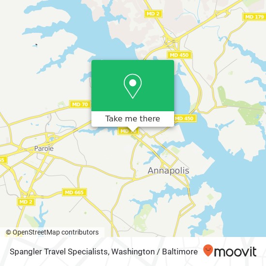 Spangler Travel Specialists map