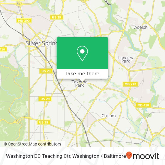 Washington DC Teaching Ctr map