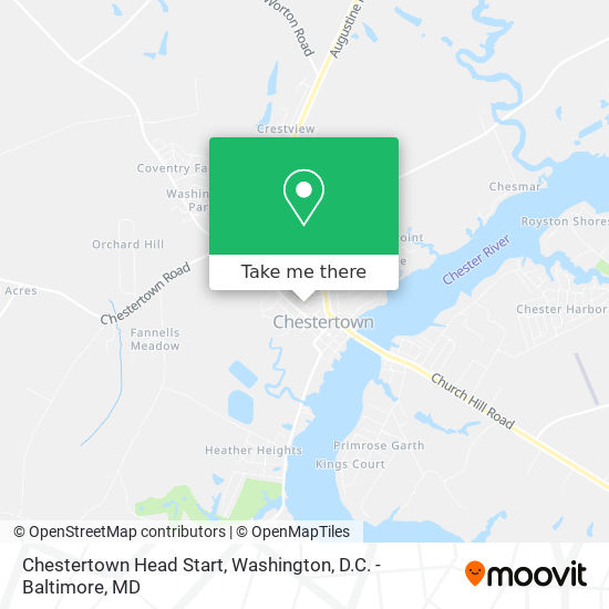 Chestertown Head Start map