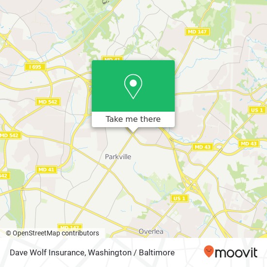 Dave Wolf Insurance map