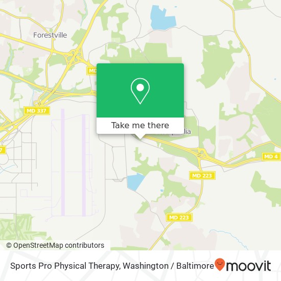 Mapa de Sports Pro Physical Therapy