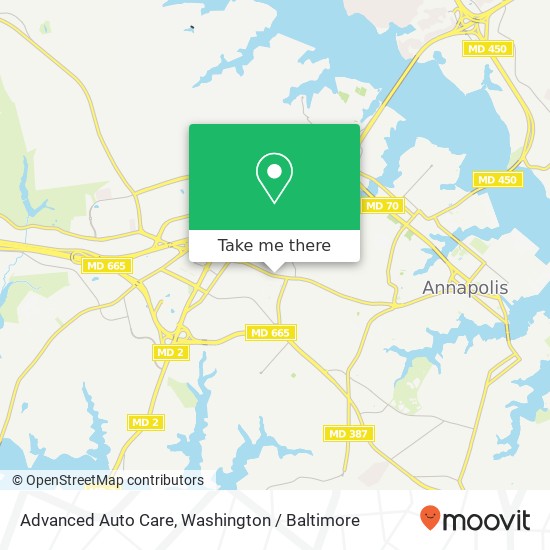 Advanced Auto Care map