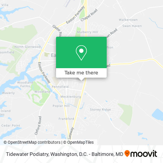 Tidewater Podiatry map