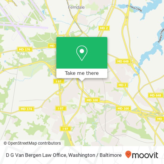 D G Van Bergen Law Office map