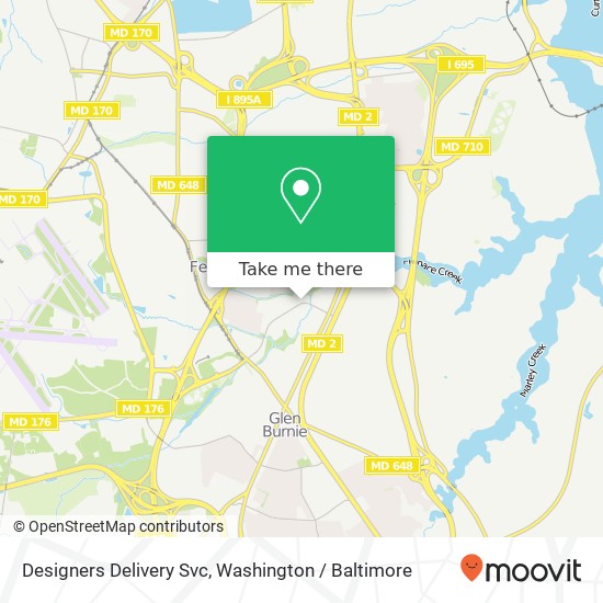 Designers Delivery Svc map