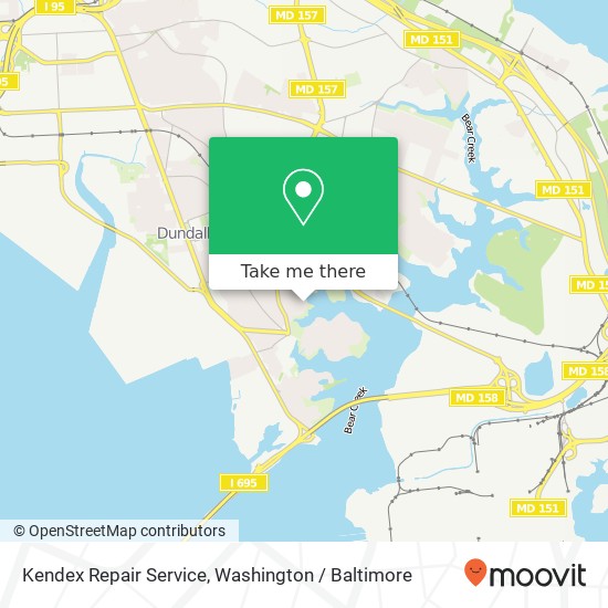 Kendex Repair Service map