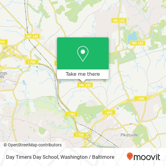 Day Timers Day School map
